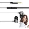 Ynnhik Auricolari in-ear in metallo, stereo di tipo C, con bassi pesanti, in silicone, per telefoni cellulari, computer, tablet, laptop