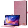 Generico DayQiQiPu Custodia per Xiaomi Redmi Pad 2 Pro (25099RP13G) 12,1 Pollici Flip Caso con Supporto e Slot per Schede, Auto Sveglia/Sonno, Regolazione Multi-Angolo Antiurto - Denim Rosa