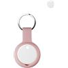 Generic Custodia protettiva per localizzatore Chipolo anti-perdita con portachiavi in silicone, resistente ed elegante, impermeabile, anti-caduta, rosa