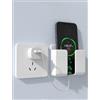 Generic 2 supporti per telefono da parete, autoadesivi, per doccia, ricarica, telecomando (bianco)