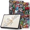 Yiernuo Custodia per Honor Pad 9 12.1 Pollici Tablet 2023,Ultra Sottile Cover con Funzione Supporto per Honor Pad 9 Tablet,Graffiti