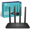 TP-Link AC1200 Wireless Dual Band Full Gigabit Wi-Fi Router, Wi-Fi Speed Up to 867 Mbps/5 GHz + 300 Mbps/2.4 GHz, 4+1 Gigabit Ports, Dual-Core CPU, Parental Control, Easy setup (Archer C6)