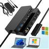 MTAKYI 2025 Nuovo Surface Dock Triplo display doppio HDMI+VGA con adattatore di alimentazione, 12 in 1 Surface Docking Station per Surface Pro 11/10/9/8/X/7/6/5/4/3, Laptop 7/6/5/4/3/2/1