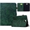 Generico DayQiQiPu Custodia per Samsung Galaxy Tab S2 SM-T710/T713/T715/T719 (8,0 Pollici) Guscio Intelligente Cover magnetica ribaltabile Caso Supporto Motivo fiori di prugno e Auto Wake/Sleep, Verde