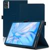 Envibe Custodia per OUKITEL OT5S 12 Pollici, Cover Tablet OUKITEL OT5S, Copertura Protettiva Pieghevole con Supporto per Matita e Cinturino da Polso, Protezione Completa. (Blu)