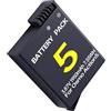 YUEFANSEN Batteria compatibile con DJI Osmo Action 5 Pro/4/3 e Osmo 360 | Freddo -20°C, 7,55Wh/3,87V. Chip protezione da sovraccarico, cortocircuito e surriscaldamento
