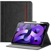 ProCase Custodia per iPad Air 11 M2 M3 2024 2025,Cover iPad Air 6/5/4 Generazione 2022/2020 [A2588/A2589/A2591/A2324/A2072/A2316/A2325], Custodia Protettiva con Tasca Frontale e Portapenna -Nero