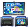 Hikity Autoradio 2 DIN Android 15 9 per VW Golf Wireless CarPlay | 4G+64G. Compatibile con Polo, Tiguan, Caddy, Touran. Android Auto, GPS, WiFi, 2USB, AHD, Retrocamera, MIC