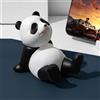Generic Supporto per telefono cellulare a forma di panda in stile cartone animato, supporto per casa e ufficio, decorazione da tavolo per telefoni e tablet, A (8,5 x 9 cm)