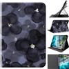 Generico DayQiQiPu Cover per Apple iPad Air 11 Pollici (M3/M2, 7/6a Gen, 2025/2024) Custodia Sottile Guscio Con Supporto Ribaltabile Motivo Floreale Blu Scuro Con Porta Matite e Auto Wake/Sleep, 10