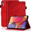 Vkooer Custodia for Lenovo Tab P11 Pro Gen 2 11.2 Pollici 2022 / Pad Pro 2022 Cover Custodia Pelle PU Leggero Flip Tasca Case con Supporto Funzione Visione Multiangolare, Rosso