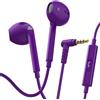 LUDOS ZENITH Auricolari In-Ear Cuffie, Cuffiette con Filo e Microfono, 2 Anni di Garanzia, Cuffie Isolamento Acustico, Cuffiette Cellulare, Jack 3,5 mm per iPhone, Apple, Samsung, Huawei - Viola