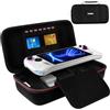 iVoler Custodia protettiva compatibile con ASUS ROG Ally X / ASUS ROG Ally / Nintendo Switch 2, custodia rigida protettiva da viaggio portatile adatta per accessori, inclusi 7 slot per sched, Nero