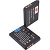 DSTE NP-BD1 NP-FD1 Batteria (confezione da 2) compatibile con Sony DSC-G3, DSC-T2, DSC-T70, DSC-T75, DSC-T77, DSC-T90, DSC-T200, DSC-T300
