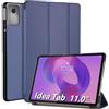 WD&CD Custodia Compatibile per Lenovo Idea Tab 11, Ultra Sottile PU leather Smart Pelle Cover con la Funzione Compatibile per Lenovo Idea Tab 11, Blu Scuro