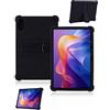 yystao Custodia per Xiaomi Redmi Pad 2 Tablet 11 Pollici 2025 Ultimo Yystao Bambini Morbido Silicone Tablet Custodia, Supporto Regolabile (Nero)