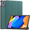 SATURCASE Custodia per Lenovo Idea Tab 11 2025 (TB336FZ/FU), in pelle PU, pieghevole, pieghevole, sottile, leggera, con funzione di accensione e spegnimento automatici, copertura per tablet (verde)