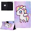 CASAFUNY Custodia per Samsung Galaxy Tab A9 8.7 Pollici 2023 Custodia Protettiva Magnetica Cover con TPU Copertura per Samsung Galaxy Tab A9 2023 (SM-X110 SM-X115), Cavallo arcobaleno