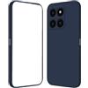 Generico Compatibile con HUAWEI HONOR X6A / WDY-LX1, WDY-LX2, WDY-LX3 cover custodia soft slim GEL tpu silicone protezione flessibile MORBIDA matte (Blu)