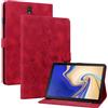 Rosbtib Custodia Cover per Samsung Galaxy Tab S4 10.5 Pollici (T830/ T835) 2018, Slim Fit Folio Pieghevole Cover Protettiva con Slot per schede Chiusura Magnetica Cover Galaxy Tab S4, Gigli Rossi
