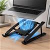 Generic Supporto di raffreddamento per computer portatile, supporto regolabile per dissipazione del calore per tablet e laptop, supporto pieghevole portatile per casa e ufficio