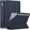 Yiernuo Custodia per Lenovo Tab P12 12.7 Pollici 2023 TB371FC Tablet,Folio-Cover con Funzione Supporto e Auto Sveglia/Sonno,Blu scuro