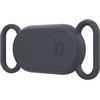 Generico Custodia per Galaxy Smart Tag 2, smart anti-lost device Custodia protettiva, copertura pelle Tracker, supporti collare in silicone spesso, accessori antigraffio (Grigio)