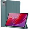 WD&CD Custodia Compatibile per Lenovo Tab M11 11, Ultra Sottile Smart Pelle Cover con Sonno/Sveglia la Funzione Compatibile per Lenovo Tab M11 11 Tablet - Verde Scuro