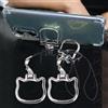 Generic 2 pz cordino per telefono cellulare ciondolo carino pieghevole cavalletto Hoder stand anti-caduta cinghie in corda portatile