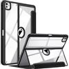 FINTIE Cover per iPad Pro 13 Pollici (M5 2025 / M4 2024) con Portapenna | Multi-angli Custodia Antiurto Trasparente Cover Posteriore con Bordo in TPU Morbido, Nero