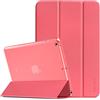 EasyAcc Cover Custodia Compatibile con iPad 9.7 iPad 6a 2018/iPad 5a 2017 | Custodia Smart Cover Posteriore Opaca Traslucida per iPad 9,7 Pollici A1822 A1823 A1954 A1893, Anguria Rossa