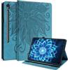 CXTCASE Custodia per Samsung Galaxy Tab S10 Lite/S10 FE 10,9 2025/S9 FE 10,9 /S9 11, ultra sottile con funzione di supporto, in pelle PU, blu lago