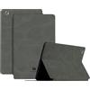 Generico DayQiQiPu Custodia per Huawei MediaPad M3 (8,4 Pollici, Modello: BTV-W09/BTV-DL09) in Pelle PU retrò Ultra Sottile Caso con Supporto per Tablet Flip con Auto Sveglia/Sonno, Grigio Stellato