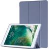 Generic Custodia compatibile con iPad 10,2 pollici 2021/2020/2019, per iPad 9a/8a/7a generazione con cover posteriore trasparente, cover con funzione Auto Sleep/Wake, Viola