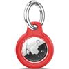 TNSNK Custodia per AirTag Portachiavi, Red | Impermeabile, chiusura girevole, antigraffio e antiurto, senza perdita di segnale. Per bici e animali. Materiale: PC+TPU.