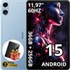 OSCAL Tab Pad 100 | 12″ 2K IPS Display | 36GB RAM + 256GB (fino a 2TB) | Fotocamere 16MP+8MP | Batteria 9000 mAh | LTE | Wi-Fi | GPS | Dual SIM | Garanzia di 2 anni | Blu Cielo