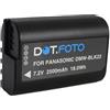 Dot.Foto DMW-BLK22 Premium Alta Capacità 7.2v / 2500mAh Batteria Ricaricabile per Panasonic Lumix DC-S5, S5II, S5IIX, G9II, GH5II, GH6