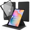 CACOE Cover Compatibile con Samsung Galaxy Tab S6 Lite 10.4,Nero | Custodia con Samsung Galaxy Tab S6 Lite 10.4 (P610 / P615) con Rotazione a 360 Gradi Supporto Cover Chiaro Retro