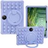 YKWXSC Custodia per TCL Tab 11 Gen 2/Tab Gen 2 FE Tablet 11 Pollici, Silicone Cover Protettiva Antiurto con Supporto Rotante 360/Cinghia a Mano/Spalla, Viola