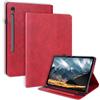 LSPCASA Custodia per Samsung Galaxy Tab S10 Lite 2025/S10 FE/S9 FE 10,9 pollici/S9 11Folio Flip Custodia Protettiva in Pelle PU con Supporto Slot per Carte Portafoglio Tablet Cover per Galaxy Tab S9 Rosso