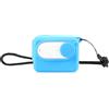 Generic Custodia di ricarica per fotocamera Insta360 GO 3 PULUZ in silicone con copriobiettivo e cinturino (blu)