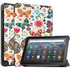 TingYR Cover per Amazon Fire HD 8 Plus 2022 Custodia Tablet, Pelle, Supporto Pieghevole, Protezione all-Inclusive, Custodia per Amazon Fire HD 8 Plus 2022.(CH-06)