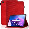 Vkooer Custodia per Lenovo Tab M10 3a Generazione 10.1 (TB328FU / TB328XU) Cover Folio in Pelle con Funzione Auto Sleep/Wake Smart Shell Adatta per Lenovo M10 3a Gen 2022, Rosso