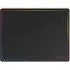 Mars Gaming MMP124, Tappetino Gaming 360x260mm, Bordo Rainbow, Base Antiscivolo in Gomma Naturale, Superficie Nanotextile ad Alta Precisione, Tappetino Flessibile, Nero