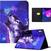CXTcase Custodia per Lenovo Tab P11 (2nd Gen) 11.5 2022,PU Intelligente Tablet Cover Lenovo Tab P11 (2nd Gen) 11.5 2022,Tablet Custodia con Slot per Schede,Farfalla e Lupo