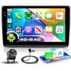 VECHTEL 4G+64G Autoradio Android 15 per Renault Trafic II 2001-2014/Opel Vivaro A 2006-2010/Nissan Primastar 2006-2014, 10.1'' Incell Schermo Tactile co Carplay Android Auto GPS WiFi Bluetooth FM RDS
