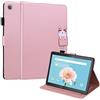 Mldjomid Custodia Protettiva Compatibile con Lenovo Tab M10 10.1 2019 TB-X505L/ X505F/ X605L/ X605F Flip Pelle PU Tablet Case Cover con Supporto e Slot per Scheda per Lenovo Tab M10 10.1 2019, Rosa