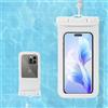 Generic Custodia galleggiante impermeabile per telefono fino a 7,25 pollici, borsa impermeabile per snorkeling con cordino, custodia protettiva per iPhone16 15 14 13 12 11 Pro Max Plus XR, sensibilità