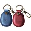 Charinor Custodia per Apple AirTag, portachiavi Airtags, in vera pelle, custodia nascosta per Air Tag[confezione da 2 rosso+blu]