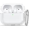 Generic Custodia per AirPods Pro 3, trasparente, in morbido TPU, con angoli rinforzati, antiurto, trasparente, custodia protettiva per Apple AirPods Pro di terza generazione, per donne e uomini e portachiavi